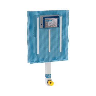 Cassetta incasso Geberit Sigma 8 per vaso a pavimento + Placca Sigma 01