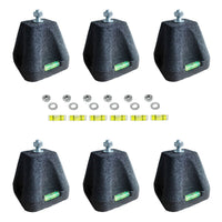 Kit supporti a pavimento Gia antivibrante 100x100x100 mm