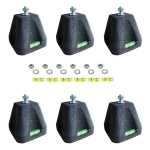 Kit supporti a pavimento Gia antivibrante 100x100x100 mm