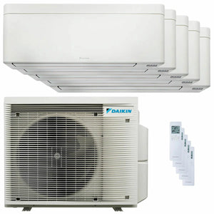 Condizionatore Daikin Stylish Bianco penta split 9000+9000+12000+12000+12000 BTU inverter A++ wifi unità esterna 7.8 kW Daikin