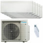 Condizionatore Daikin Stylish Bianco penta split 9000+9000+9000+9000+15000 BTU inverter A++ wifi unità esterna 7.8 kW Daikin