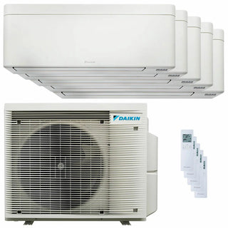 Condizionatore Daikin Stylish Bianco penta split 7000+9000+9000+12000+12000 BTU inverter A++ wifi unità esterna 7.8 kW Daikin