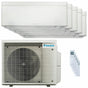 Condizionatore Daikin Stylish Bianco penta split 7000+7000+7000+9000+9000 BTU inverter A++ wifi unità esterna 7.8 kW Daikin
