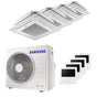 Condizionatore Samsung Cassetta Windfree 4 vie quadri split 7000+9000+9000+9000 BTU inverter A++ unità esterna 8,0 kW Samsung