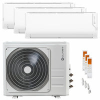 Condizionatore Clivet Cristallo 2 trial split 9000+12000+18000 BTU inverter A wifi unità esterna 12.3 kW