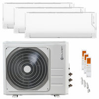 Condizionatore Clivet Cristallo 2 trial split 12000+12000+18000 BTU inverter A++ wifi unità esterna 10.5 kW