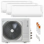 Condizionatore Clivet Cristallo 2 trial split 9000+12000+18000 BTU inverter A wifi unità esterna 12.3 kW