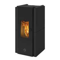 Stufa a pellet EK63 ZONE80 - gruppo Edilkamin -  7,6 kW ad aria Nero 