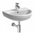 Lavabo 65 Geberit Selnova 65 cm monoforo sospeso bianco lucido