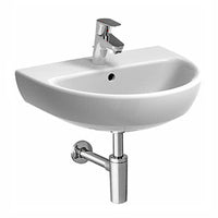 Lavabo 65 Geberit Selnova 65 cm monoforo sospeso bianco lucido Geberit