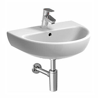 Lavabo 65 Geberit Selnova 65 cm monoforo sospeso bianco lucido Geberit