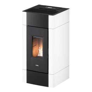 Stufa a pellet CADEL Cristal 9 ad aria 8,5 kW - WiFi BIANCO