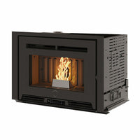 Inserto a pellet per camino PELLEK100+ EVO2 EK63 - gruppo Edilkamin - 10 kW ad aria canalizzata WiFi