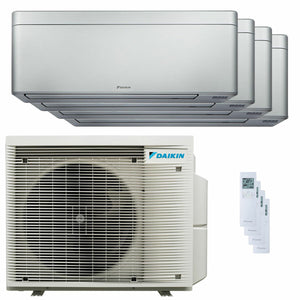 Condizionatore Daikin Stylish Silver quadri split 9000+9000+12000+12000 BTU inverter A++ wifi unità esterna 7.4 kW