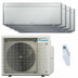 Condizionatore Daikin Stylish Silver quadri split 9000+9000+12000+12000 BTU inverter A++ wifi unità esterna 7.4 kW
