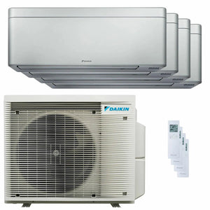 Condizionatore Daikin Stylish Silver quadri split 9000+9000+9000+9000 BTU inverter A++ wifi unità esterna 6.8 kW Daikin
