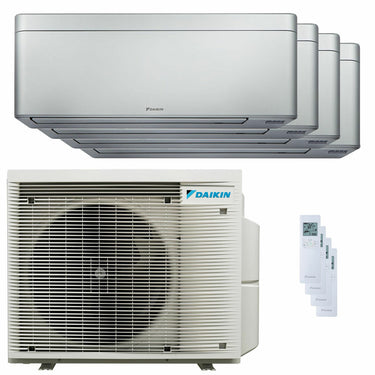 Condizionatore Daikin Stylish Silver quadri split 9000+9000+9000+9000 BTU inverter A++ wifi unità esterna 6.8 kW
