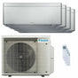 Condizionatore Daikin Stylish Silver quadri split 9000+9000+12000+18000 BTU inverter A++ wifi unità esterna 7.8 kW Daikin