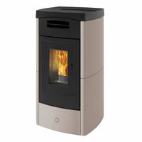 Stufa a pellet EK63 DAILY130++ - gruppo Edilkamin - 12,5 kW ad aria canalizzata Tortora