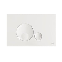 Placca doppio tasto OLI GLOBE Bianco