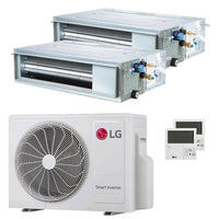 Condizionatore LG Canalizzabile CL dual split 12000+18000 BTU inverter A+++  unità esterna 5.3 kW LG