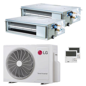 Condizionatore LG Canalizzabile CL dual split 12000+18000 BTU inverter A+++  unità esterna 5.3 kW