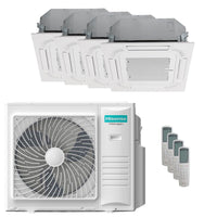 Condizionatore Hisense Cassetta ACT quadri split 9000+9000+9000+18000 BTU inverter A++  unità esterna 10 kW Hisense