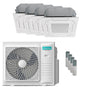 Condizionatore Hisense Cassetta ACT quadri split 9000+9000+9000+18000 BTU inverter A++  unità esterna 10 kW Hisense