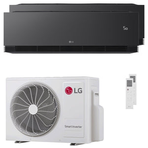 Condizionatore LG ARTCOOL Black AI dual split 12000+12000 BTU inverter A+++ wifi unità esterna 5.3 kW