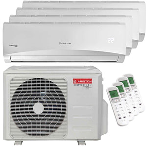 Condizionatore Ariston PRIOS R32 quadri split 9000+9000+12000+12000 BTU inverter A++ unità esterna 10,6 kW Ariston