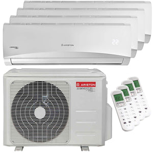 Condizionatore Ariston PRIOS R32 quadri split 9000+9000+12000+12000 BTU inverter A++ unità esterna 10,6 kW