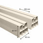 Supporto a pavimento Gia 80x80x350 mm