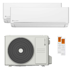 Condizionatore Clivet EZCool dual split 9000+9000 BTU inverter A+  unità esterna 5.3 kW
