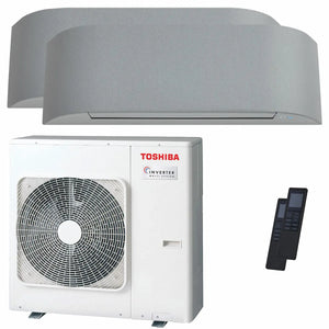 Condizionatore Toshiba Haori dual split 16000+16000 BTU inverter A++ wifi unità esterna 10 kW Toshiba