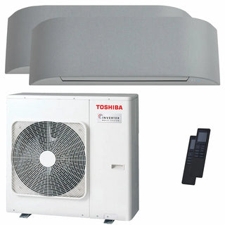 Condizionatore Toshiba Haori dual split 16000+16000 BTU inverter A++ wifi unità esterna 10 kW Toshiba
