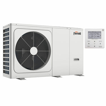 Pompa di calore aria acqua Ferroli Omnia M 3.2 HI9 14,5 kW Monoblocco Trifase Inverter R32 A++ - CON RESISTENZA ELETTRICA INTEGRATA