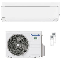 Condizionatore Panasonic Etherea dual split 9000+12000 BTU inverter A+++ wifi unità esterna 5 kW Bianco Opaco Panasonic