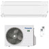 Condizionatore Panasonic Etherea dual split 9000+12000 BTU inverter A+++ wifi unità esterna 5 kW Bianco Opaco Panasonic