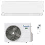 Condizionatore Panasonic Etherea dual split 9000+9000 BTU inverter A+++ wifi unità esterna 3.5 kW Bianco Opaco Panasonic