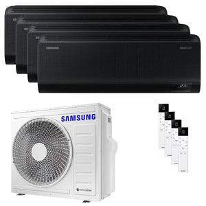 Condizionatore Samsung Windfree Black quadri split 9000+9000+9000+12000 BTU inverter A++ wifi unità esterna 8 kW Samsung