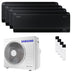 Condizionatore Samsung Windfree Black quadri split 7000+7000+9000+12000 BTU inverter A++ wifi unità esterna 8 kW Samsung