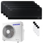 Condizionatore Samsung Windfree Black quadri split 7000+7000+7000+7000 BTU inverter A++ wifi unità esterna 8 kW Samsung