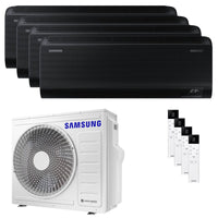 Condizionatore Samsung Windfree Black quadri split 7000+7000+7000+12000 BTU inverter A++ wifi unità esterna 8 kW