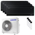 Condizionatore Samsung Windfree Black quadri split 7000+7000+7000+12000 BTU inverter A++ wifi unità esterna 8 kW
