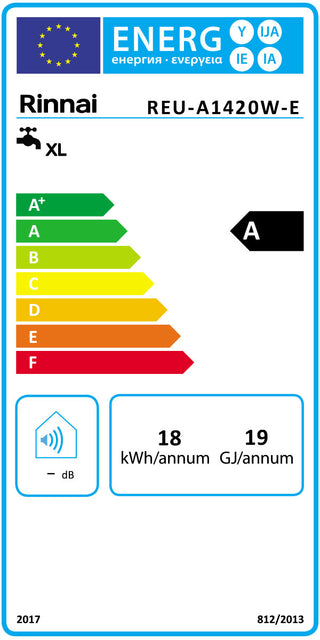 Scaldabagno istantaneo a gas Rinnai Infinity 14e elettronico camera stagna per esterni 14 l/min. metano