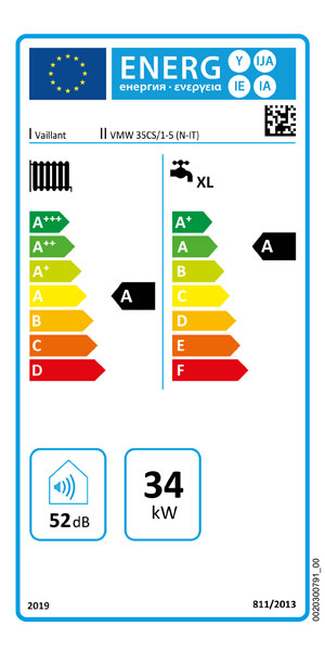 Caldaia Vaillant ecoTEC plus VMW 35 CS/1-5 a condensazione camera stagna 35 kW metano