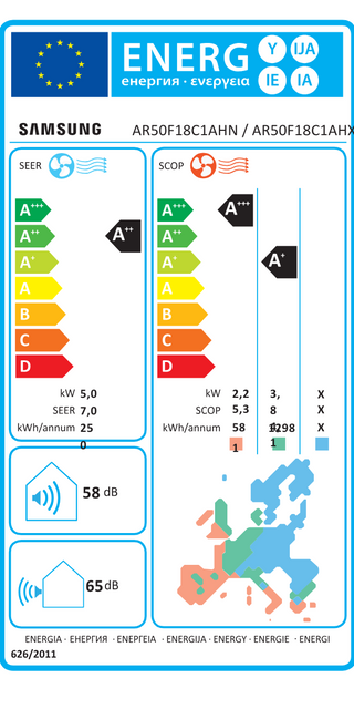Condizionatore Samsung Cebu S2 18000 BTU inverter Wi-Fi A++/A+