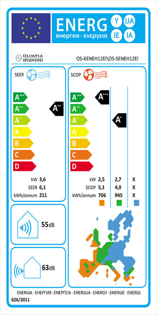 Condizionatore Olimpia Splendid Nexya S4 E Inverter 12 C 12000 BTU  A++ wi-fi