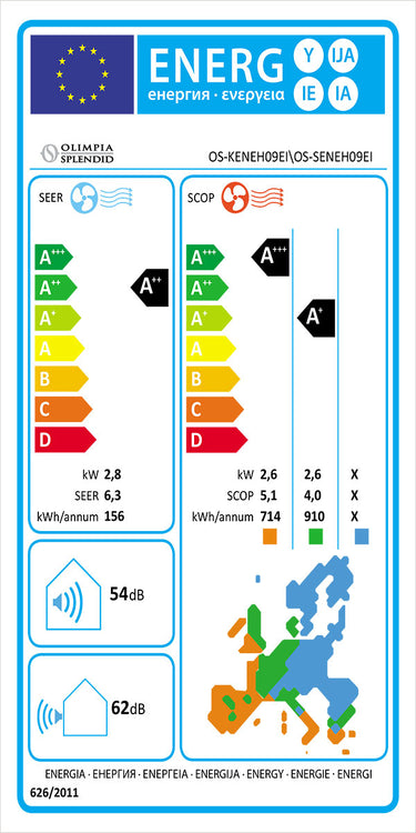 Condizionatore Olimpia Splendid Nexya S4 E Inverter 9 C 9000 BTU A++ wi-fi