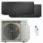Condizionatore Daikin Stylish Total Black dual split 7000+12000 BTU inverter A++ wifi unità esterna 4 kW Daikin